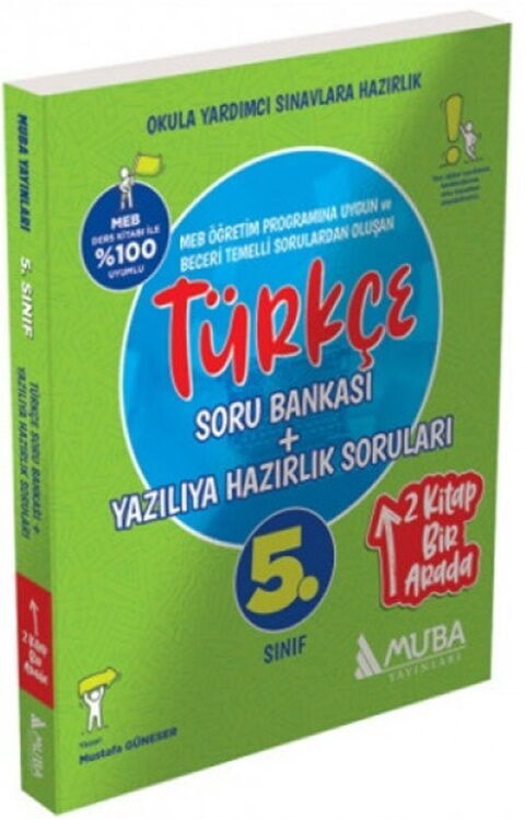 muba-yayinlari-5-sinif-turkce-so_MTAzNzgwNTQwMg_1.jpg MUBA YAYINLARI 5. Sınıf Türkçe Soru Bankası + Yazılıya Hazırlık Soruları 2'Si 1 Arada - Görsel 1