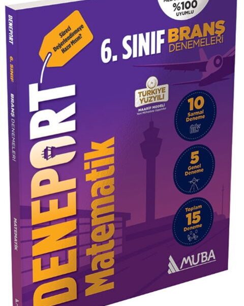 MUBA YAYINLARI 6. Sınıf Deneport Matematik Branş Denemesi (STOK İÇİN TEYİT ALINIZ.)