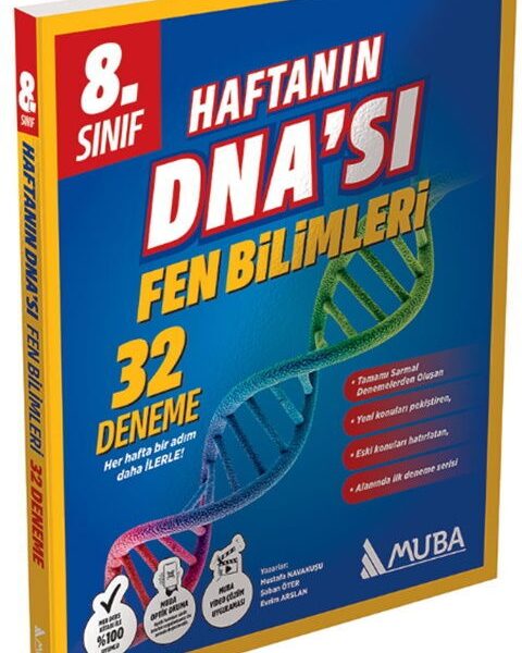 MUBA YAYINLARI 8.Sınıf Haftanın DNA ' SI 32 'Lİ Fen Bilimleri Deneme