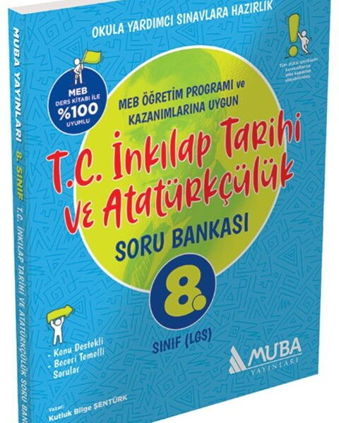 MUBA YAYINLARI 8. Sınıf T.C İnk. Tarihi ve Atatürkçülük Soru Bankası (STOK İÇİN TEYİT ALINIZ.)