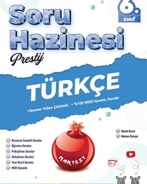 NARTEST YAYINEVİ 6. SINIF TÜRKÇE SORU HAZİNESİ