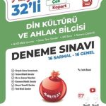 NARTEST YAYINEVİ 8. SINIF PRESTİJ DS DİN KÜLTÜRÜ VE AHLAK BİLGİSİ 32 DENEME SINAVI