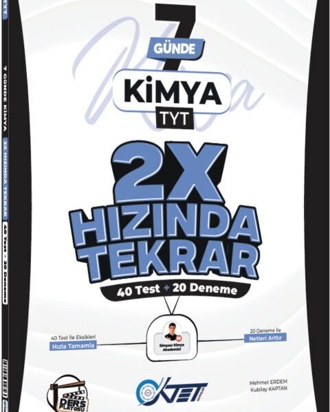DERS PLATOSU YAYINLARI OKTET TYT 2X HIZINDA TEKRAR KİMYA - 2026