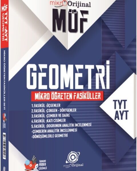 MİKRO ORİJİNAL YAYINLARI TYT AYT MÖF SET GEOMETRİ - 25-26