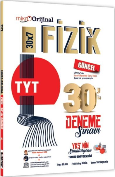 MİKRO ORİJİNAL YAYINLARI TYT DENEME 30 LU FİZİK - 25-26