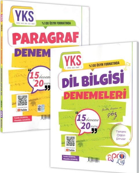 PROLİG YAYINLARI YKS DENEME 15*20 PARAGRAF DİLBİLGİSİ- 25-26