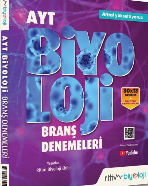RİTİM BİYOLOJİ YAYINLARI YKS AYT DENEME 30*13 BİYOLOJİ - 2025