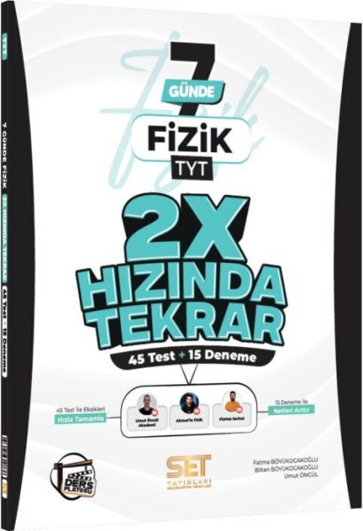 DERS PLATOSU YAYINLARI SET TYT 2X HIZINDA TEKRAR FİZİK - 2026