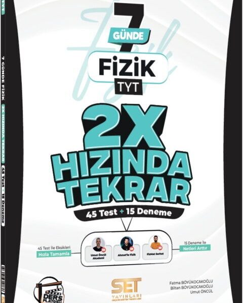 DERS PLATOSU YAYINLARI SET TYT 2X HIZINDA TEKRAR FİZİK - 2026