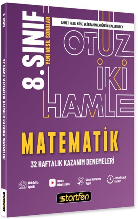 startfen-yayinlari-8-sinif-matem_MTAwMTAwNDM0Mw_1.jpg STARFEN YAYINLARI 8.SINIF MATEMATİK 32 HAMLE HAFTALIK KAZANIM - Görsel 1