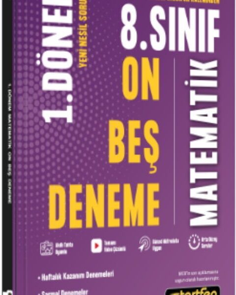 STARFEN YAYINLARI 8.SINIF 1. DÖNEM 15Lİ MATEMATİK DENEMESİ