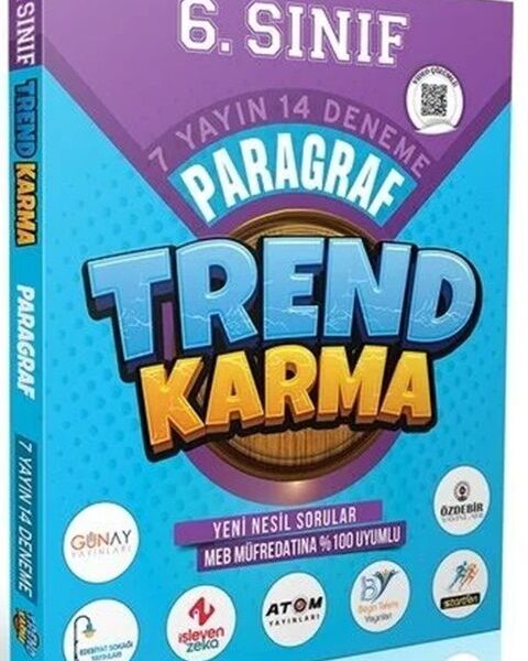TREND KARMA YAYINLARI 6. Sınıf Paragraf Denemeleri 7 Yayın 14 Deneme