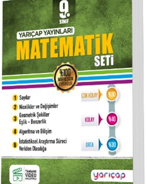 YARI ÇAP YAYINLARI 09.SINIF SET MATEMATİK - 2026-27