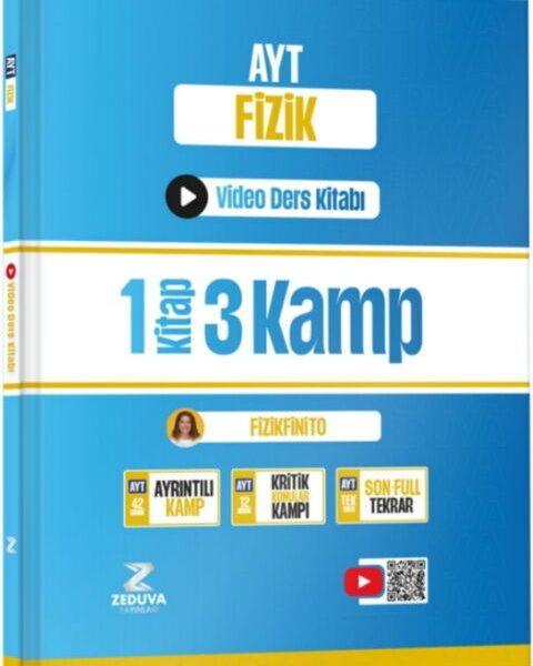 ZEDUVA YAYINLARI Fizikfinito AYT Fizik 1 Kitap 3 Kamp Video Ders Kitabı
