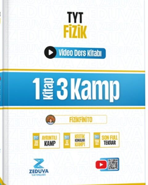 ZEDUVA YAYINLARI Fizikfinito TYT Fizik 1 Kitap 3 Kamp Video Ders Kitabı