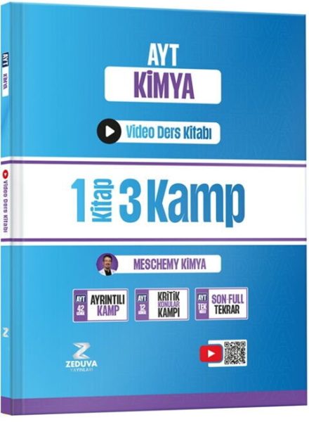 ZEDUVA YAYINLARI Meschemy Kimya AYT Kimya 1 Kitap 3 Kamp Video Ders Kitabı