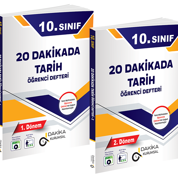 20 DAKİKA YAYINLARI 10. SINIF TARİH ÖĞRENCİ DEFTERİ 2.DÖNEM