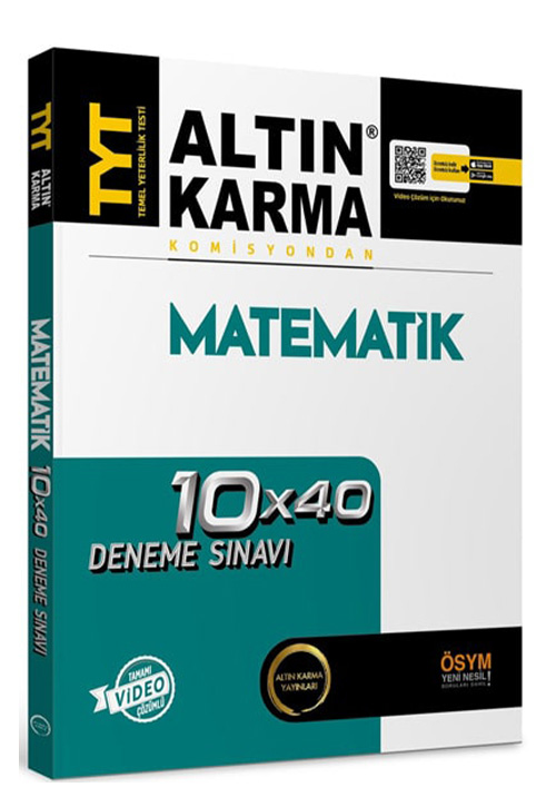 11787774731.jpg ALTIN KARMA YAYINLARI TYT Matematik 10*40 Branş Deneme - Görsel 1