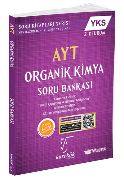 1710944599.jpg KAREKÖK YAYINLARI AYT ORGANİK KİMYA SORU BANKASI - Görsel 1