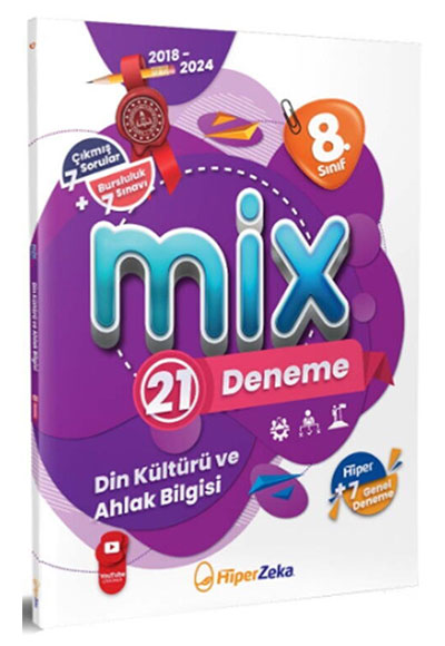 1763021711.jpg HİPER ZEKA YAYINLARI 8. Sınıf MİX T.C. Din Kültürü ve Ahlak Bilgisi 21 Deneme - Görsel 1