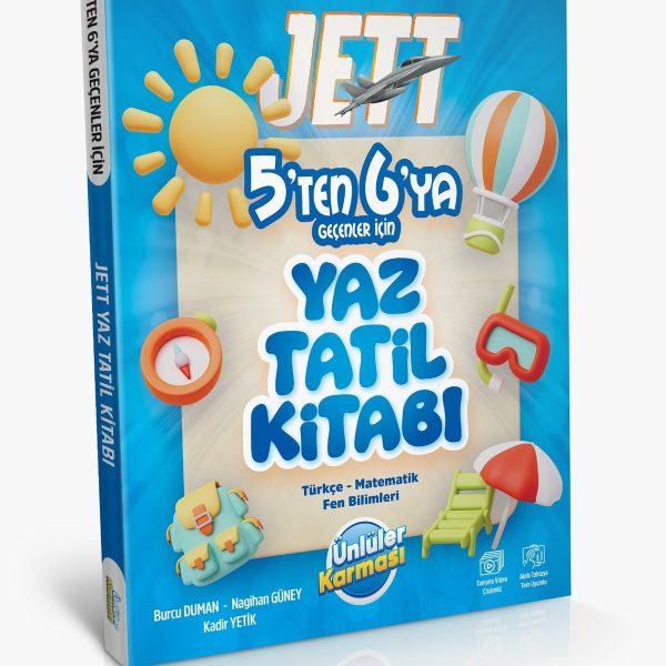 ÜNLÜLER YAYINLARI JETT 5'TEN 6'YA GEÇENLER İÇİN YAZ TATİL KİTABI