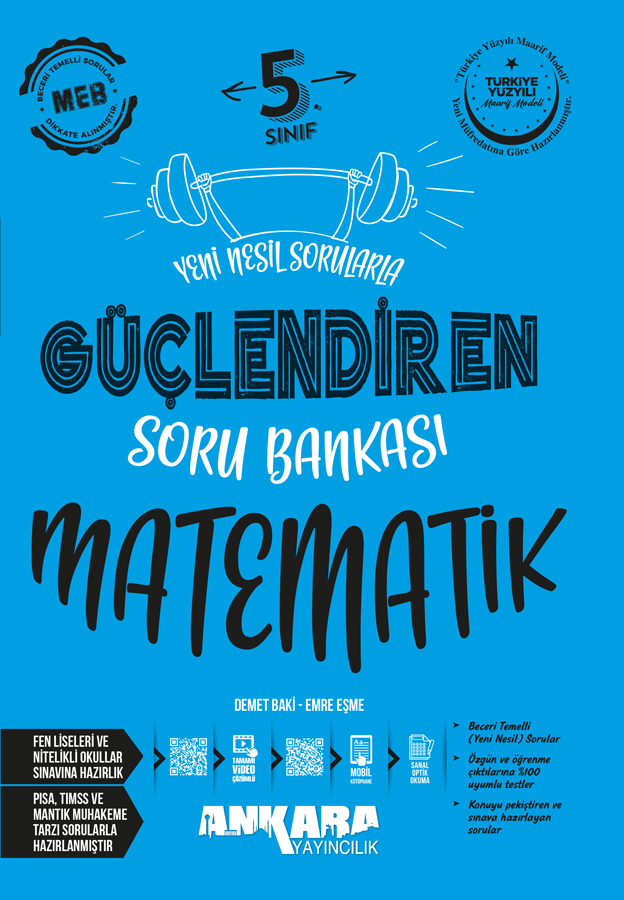 5Sinif-Matematik-Guclendiren-Soru-Bankasi_1.jpg ANKARA YAYINLARI MATEMATİK - Görsel 1
