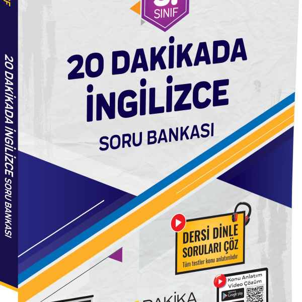 20 DAKİKA YAYINLARI 5.SINIF 20 DAKİKA İNGİLİZCE KURUMSAL SORU BANKASI