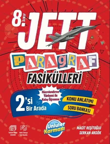 96d111f0-a34f-49b7-a754-226358923dba.webp ÜNLÜLER YAYINLARI 8.SINIF PARAGRAF JETT FASİKÜLLERİ - Görsel 1