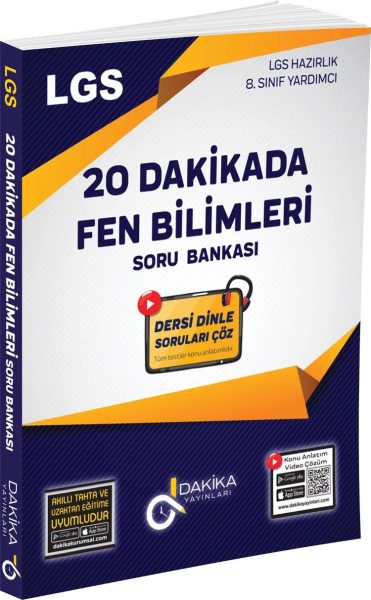 20 DAKİKA YAYINLARI LGS FEN BİLİMLERİ SORU BANKASI