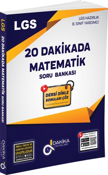 20 DAKİKA YAYINLARI LGS MATEMATİK SORU BANKASI