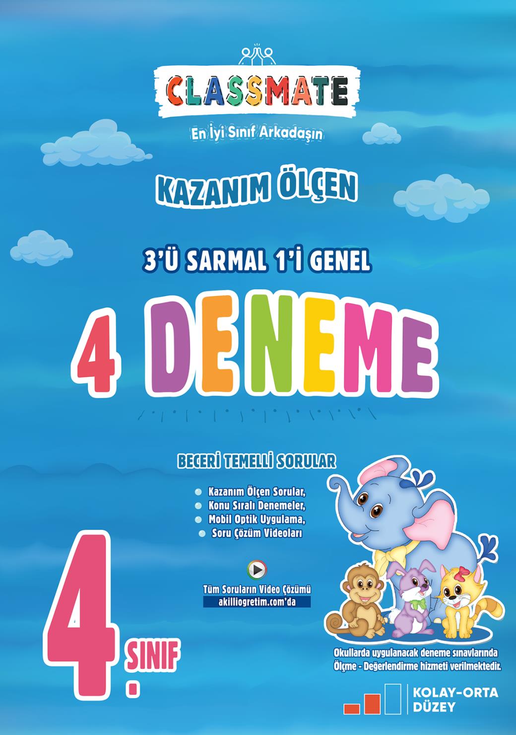 9786057985842.jpg OKYANUS YAYINCILIK 4. Sınıf Classmate 4'lü Deneme - Görsel 1