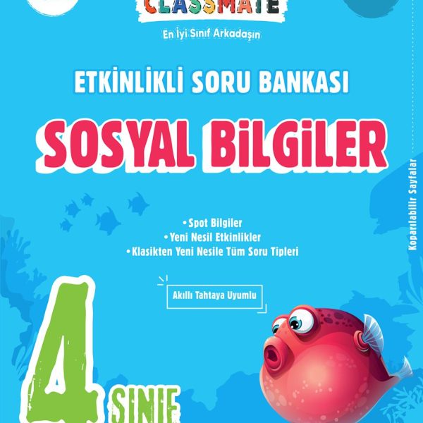 OKYANUS YAYINCILIK 4. Sınıf Classmate (ESB) Sosyal Bilgiler Etkinlikli Soru Bankası