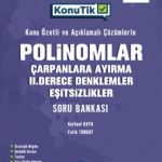 OKYANUS YAYINCILIK Tyt - Ayt KonuTik Polinomlar Çarpanlara Ayırma II. Derece Denklemler Ve Eşitsizlikler Soru Bankası