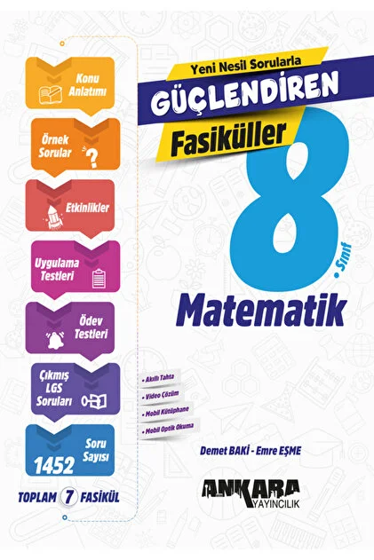 ANKARA YAYINLARI 8.SINIF GÜÇLENDİREN MATEMATİK FASİKÜL ANKARA YAYINLARI 8.SINIF GÜÇLENDİREN MATEMATİK FASİKÜL - Görsel 1