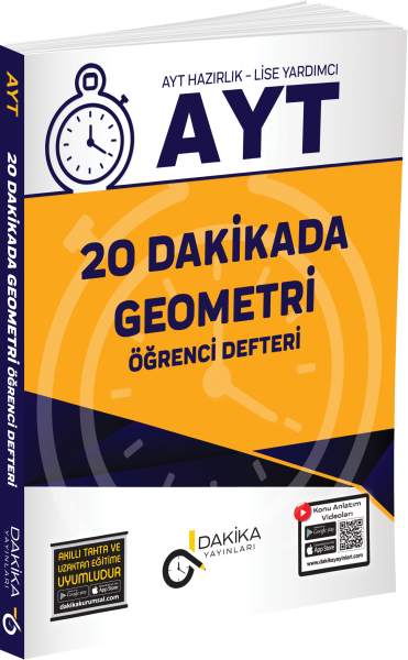 20 DAKİKA YAYINLARI AYT GEOMETRİ ÖĞRENCİ DEFTERİ