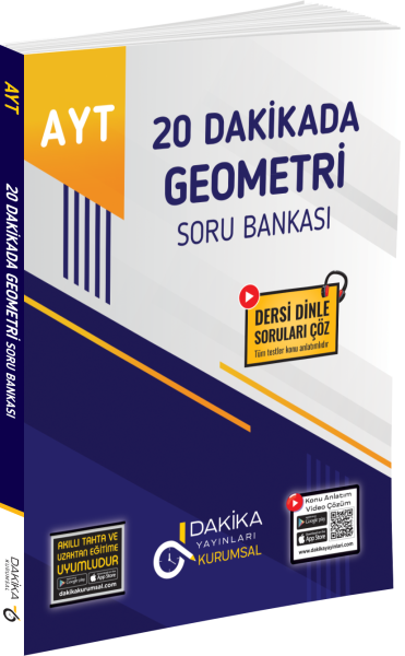 20 DAKİKA YAYINLARI AYT 20 DAKİKA GEOMETRİ KURUMSAL SORU BANKASI