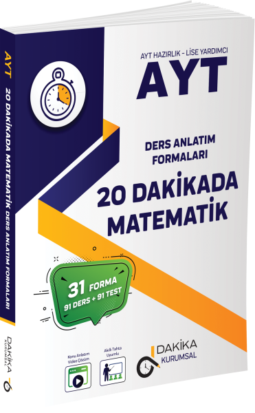 20 DAKİKA YAYINLARI AYT MATEMATİK DERS ANLATIM FORMALARI
