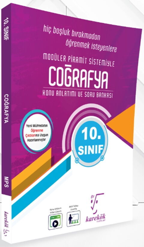 KAREKÖK YAYINLARI 10.SINIF COĞRAFYA SORU BANKASI KAREKÖK YAYINLARI 10.SINIF COĞRAFYA SORU BANKASI - Görsel 1