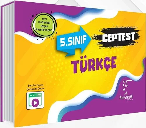 KAREKÖK YAYINLARI 5.SINIF CEP TEST TÜRKÇE KAREKÖK YAYINLARI 5.SINIF CEP TEST TÜRKÇE - Görsel 1