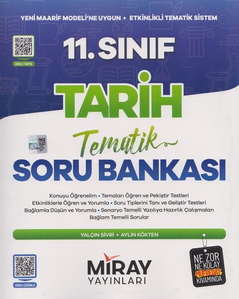 MİRAY YAYINLARI 11. Sınıf Tarih Tematik Konu Özetli Soru Bankası