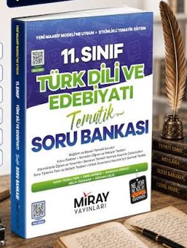 MİRAY YAYINLARI 11. Sınıf Türk Dili Ve Edebiyatı Tematik Soru Bankası MİRAY YAYINLARI 11. Sınıf Türk Dili Ve Edebiyatı Tematik Soru Bankası - Görsel 1