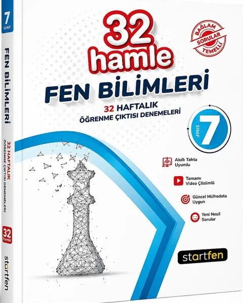 STARFEN YAYINLARI 7.SINIF FEN BİLİMLERİ 32 HAMLE HAFTALIK KAZANIM