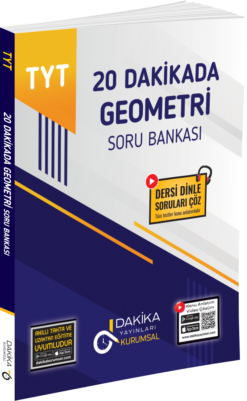 TYT_20dk_Geometri_SB.png 20 DAKİKA YAYINLARI TYT 20 DAKİKA GEOMETRİ KURUMSAL SORU BANKASI - Görsel 1
