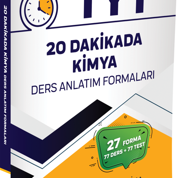 20 DAKİKA YAYINLARI TYT KİMYA DERS ANLATIM FORMALARI