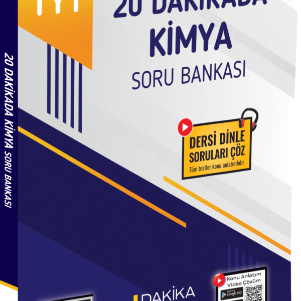 20 DAKİKA YAYINLARI TYT 20 DAKİKA KİMYA KURUMSAL SORU BANKASI