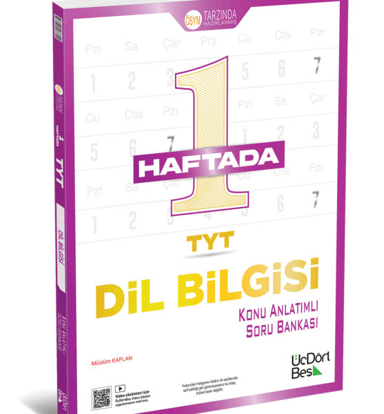 ÜÇ DÖRT BEŞ YAYINLARI 1 HAFTADA DİL BİLGİSİ