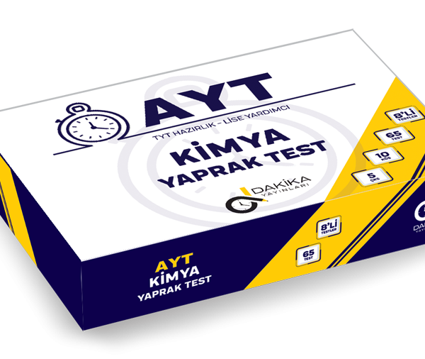 20 DAKİKA YAYINLARI AYT KİMYA YAPRAK TEST