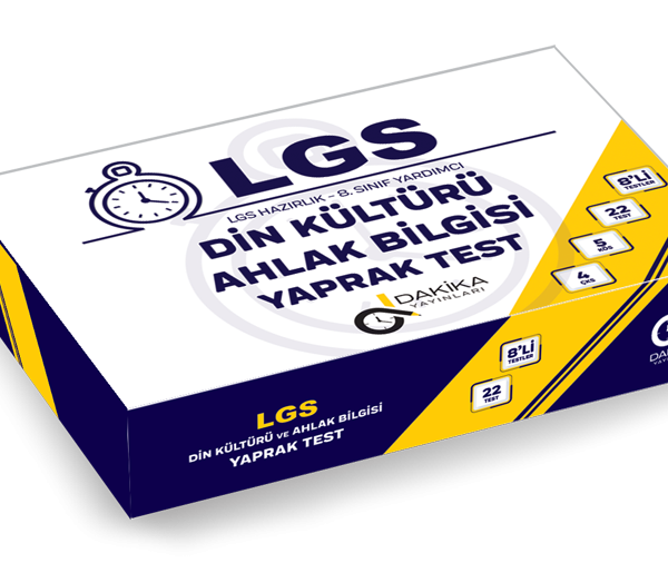 20 DAKİKA YAYINLARILGS DİN KÜLTÜRÜ VE AHLAK BİLGİSİ YAPRAK TEST