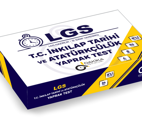 20 DAKİKA YAYINLARI LGS T.C İNKILAP TARİHİ VE ATATÜRKÇÜLÜK YAPRAK TEST
