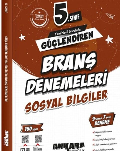 ANKARA YAYINLARI SOSYAL BİLGİLER BRANŞ DENEME